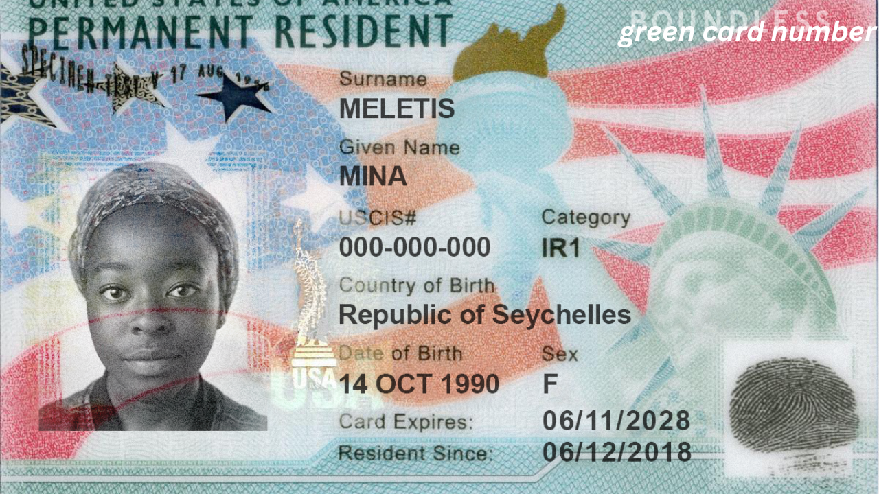 green card number